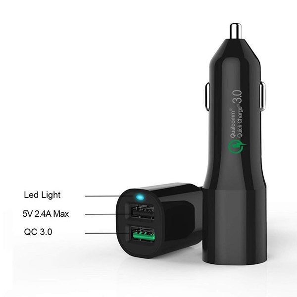 LED指示燈車用充電器QC3.0-USBx2_5